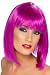 Short Glam Neon Purple Wig