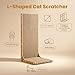 SMARTBEAN 3-Pack Cardboard Cat Scratcher for Indoor Cats, 23 Inch L Shaped Vertical Cat Scratching Post, Cat Scratching Board for Wall and Couch, Large