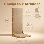 3-Pack Cardboard Cat Scratcher for Indoor Cats, 23 Inch L Shaped Vertical Cat Scratching Post, Cat Scratching Board for Wall and Couch, Large - Image 4