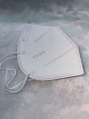 Máscaras KN95 Branca Lisa Adulta KN95 - Kit 10, 20, 30, 40, 50, 100 Unidades - FPP2 PFF2 - Filtragem