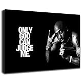 Artis Prints Leinwandbild Tupac, 90's Rap, Old School Hip-Hop, Klein bis XXL, Inneneinrichtung - Wohnzimmer - Wohnung, Dekoration