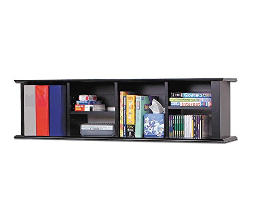 Prepac Black Wall Mounted Desk Hutch