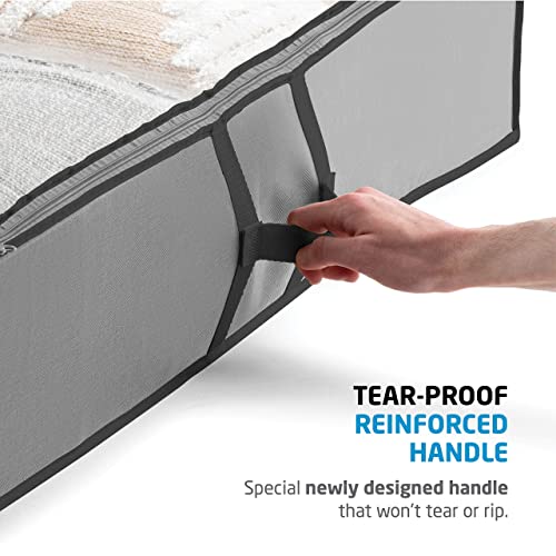 Zober ZO-NW703 Under Bed Storage - Pack Of 2 Under Bed Storage Containers For Clothes, Blankets, Winter Clothing, & Shoes thumb #6