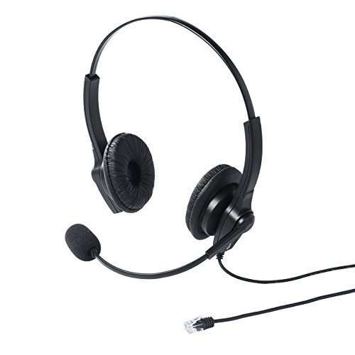 ヘッドセット Amazon.co.jp: サンワダイレクト 電話機用 ヘッドセット RJ-9接続 結線