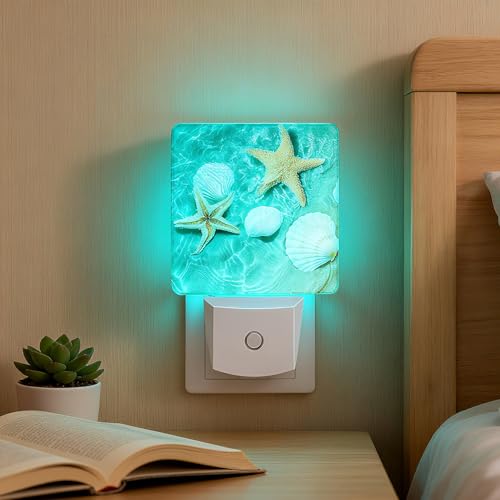 Image of Night Light Plug-in Dusk to Dawn Smart Sensor White Led Nightlight for Bedroom Bathroom Kitchen Hallway Stairs Energy Efficient Decor Desk Lamp