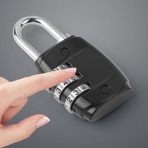 3 Digit Combination Padlock Secure Number Lock for Gym Locker Travel Luggage Suitcase Toolbox and Cabinet Use