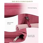 Gonex Yoga Mat Bag, Yoga Gym Bag Tote Bag with Multi Pockets For Women Men, Canvas Yoga Mat Carrier Take in Out Mat Easily For Pilates Travel Workout Office - Image 4