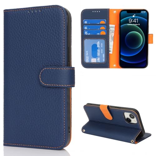 Protection iPhone 13 Mini cuir anti-RFID - Étui portefeuille magnétique contre les rayures