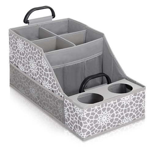 Image of MULISOFT Car Seat Organizer- Backseat Car Organizer with 12 Storages Compartments and 2 Cup Holders, Organizers and Storage, Front Seat for Travel Kids,Gray