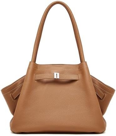 Leather Tote Bags for Women, Spacious Work Tote with Magnetic Clo...