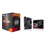AMD Ryzen 7 5700G 8-Core, 16-Thread Unlocked Desktop Processor & ASUS ROG Strix B550-F Gaming AMD AM4 Zen 3 Ryzen 5000 & 3rd Gen Ryzen ATX Gaming Motherboard