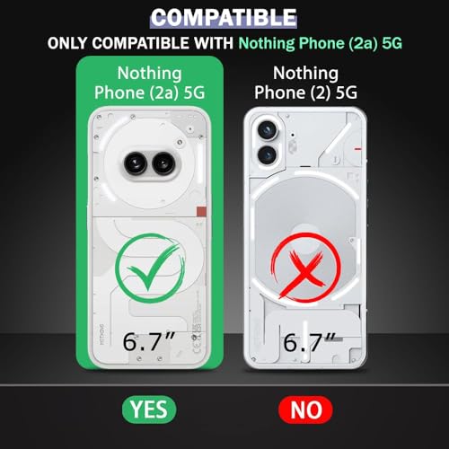 Nothing Phone 2a / Nothing 2a Plus Crystal Clear Back Cover Case | 360 Degree Protection | Shock Proof Design | Transparent Back Cover Case (Crystal)