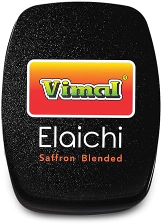 Vimal Elaichi Saffron Blended | Pack of 6 cassettes (5.75g x 6) | Premium | Elaichi Dana | Fresh Breath | Silver Cardamom| Mouth freshener | Pure Cardamom Pearls,35.5gram