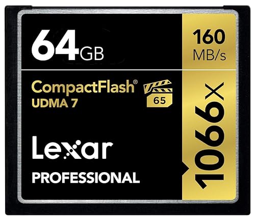 Price comparison product image Lexar Professional 1066x 64GB CompactFlash Card,  Up to 160MB / s Read,  CF Card for Professional Photographer,  Videographer