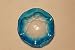 Replacement Wavy 4.5" Glass Dish for Electric Oil Aromatherapy Burner/warmer Blue
