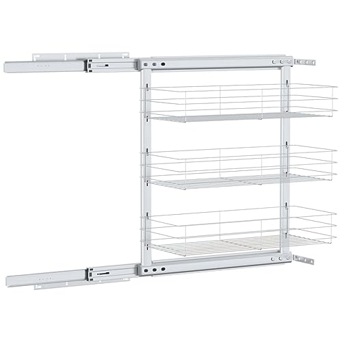 Cesta de alambre de cocina extensible para solucionar la falta de espacio en armarios 6