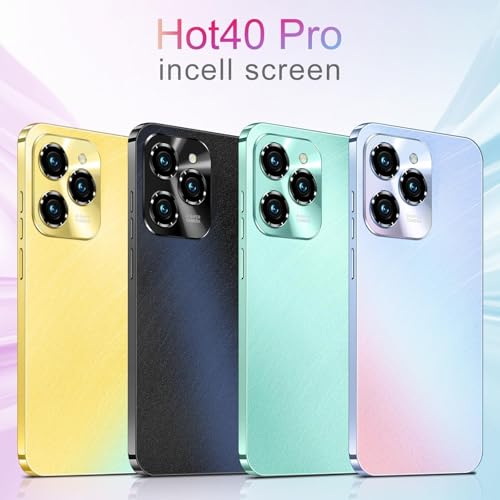 Image of HOT 40 Pro Unlocked Phone, Mobile Phones, 5G Cell Phone 4GB+128GB Smartphone Android 13.0, 6.8 Inch FHD+ Display 120Hz 64MP Camera, 6800mAh Battery (Gold)