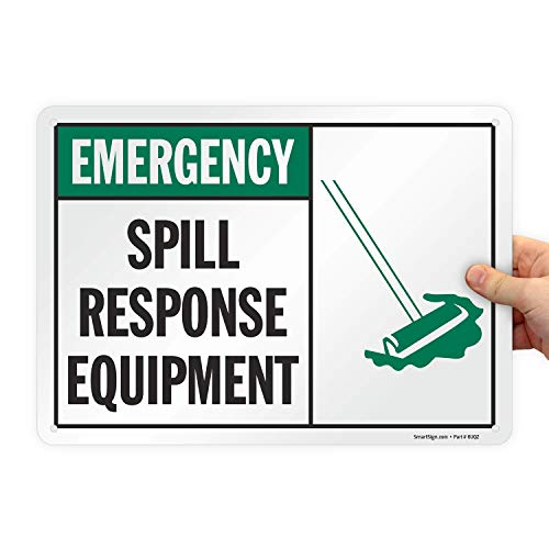 SmartSign "Spill Response Equipment" Sign | 10" x 14" Aluminum