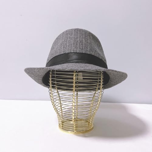 Support casquettes en métal doré pour présentation et rangement sur table - 6
