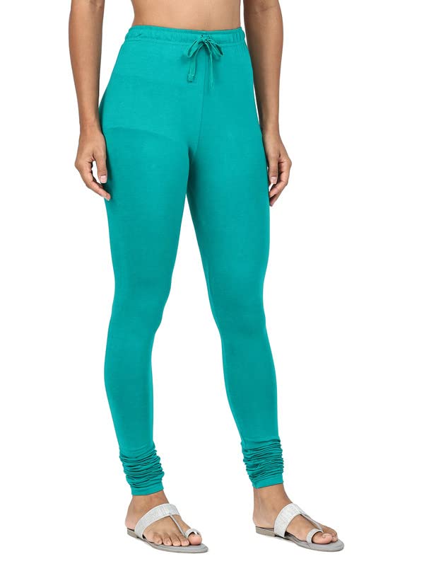 Image of Robinbosky Cotton Churidhar Leggings for Women - Stylish, Stretchable & Flattering Fit for All-Day Comfort