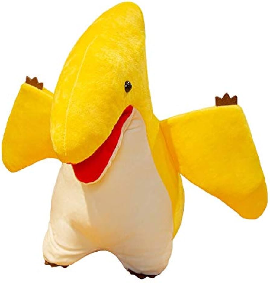 【タグ付き】ジョルトロン ぬいぐるみ イエロー 約15cm Amazon.co.jp: かわいいプテロダクティルぬいぐるみ黄色いドラゴン人形