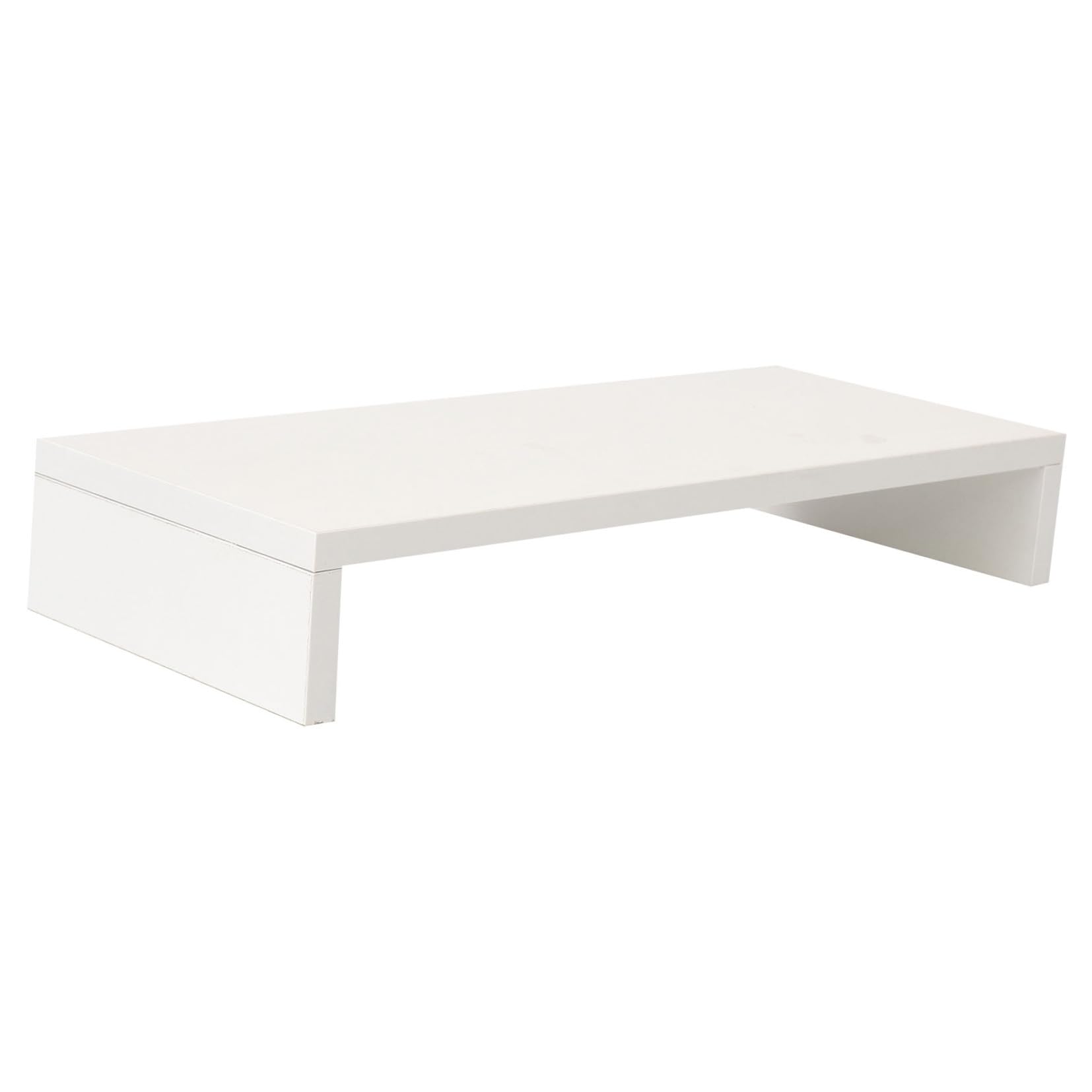 Support écran blanc en bois massif UKCOCO idéal pour optimiser le bureau d'un élève