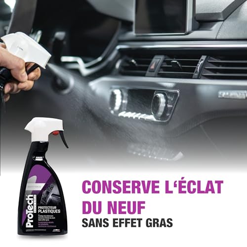 ProTechMC | Kit Nettoyage Voiture Interieur | Nettoyant Multi-Surfaces | Protecteur Plastiques | Détachant Tissus et Moquettes | 3x500 ML | Inclut Microfibre 40x40 cm | Made in France – Image 6