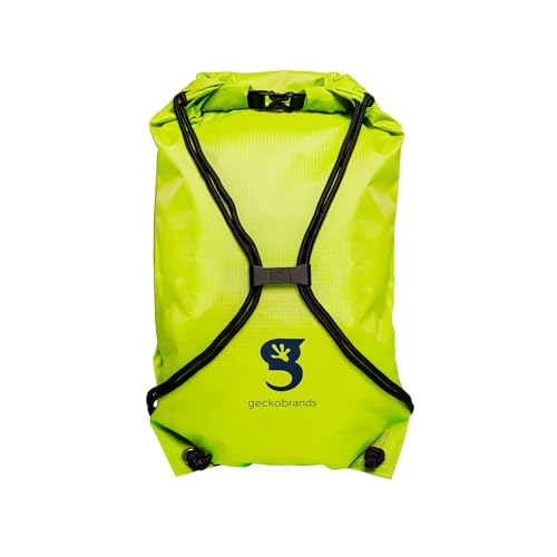 Image of geckobrands Embark 10L Drawstring Backpack - Waterproof, Lightweight Dry Bag for Beach, Hiking, and Light Water Activities