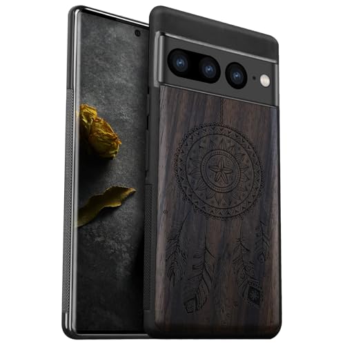 Coque bois Pixel 7 Pro étui artistique pour éviter les rayures