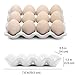 Flexzion Huevera Porcelana de 12 tazas, Soporte para Huevos, Bandeja para Huevos...