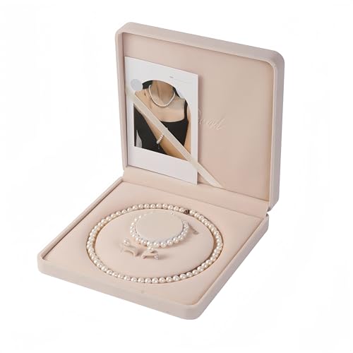 Freshwater Pearl Jewelry Set for Women,Pearl Sets for Women 3 Piece,Pearl Necklaces and Earrings for Women Includeds Pearl Necklace,Pearl Earrings,Pearl Bracelet