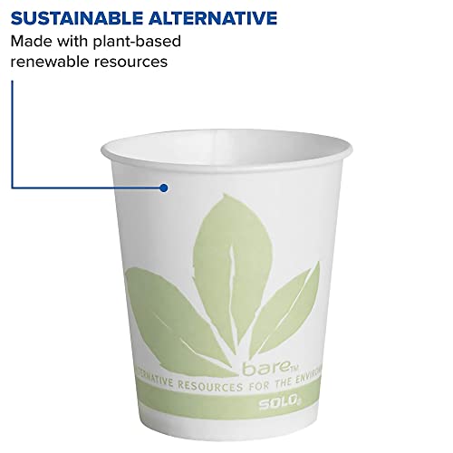 SOLO R53BB-JD110 Treated Paper Water/Refill Cup, 5 oz. Capacity, 2.5" x 2.8", Bare (Case of 3,000)