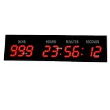 3'' 9Digits Large LED Wall Clock Countdown Count Up Event Timer For Special Day