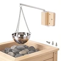 Aroma Schüssel Sauna, 350 ML Sauna Schale Edelstahl Sauna Aroma Schüssel Sauna Zubehör für Spa Sauna Verdampferschale Hängend Schüssel Tasse ätherische Öl Schüssel Sauna Raumzubehör