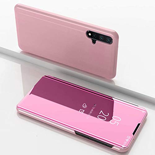 TiHen Coque Sony Xperia XZ3 Flip Clear View Translucide Miroir Cover Standing 360°Housse Étui Antichoc Smart Cover Bumper + Film Verre Trempé 2 Pièce pour...