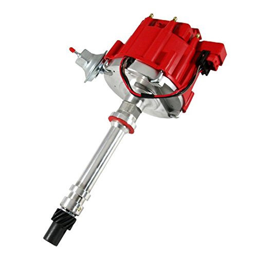 Assault Racing Products 1035011 Chevy V8 Red Cap Complete HEI Distributor 50k Volt Ignition Coil 305 350 454 SBC BBC