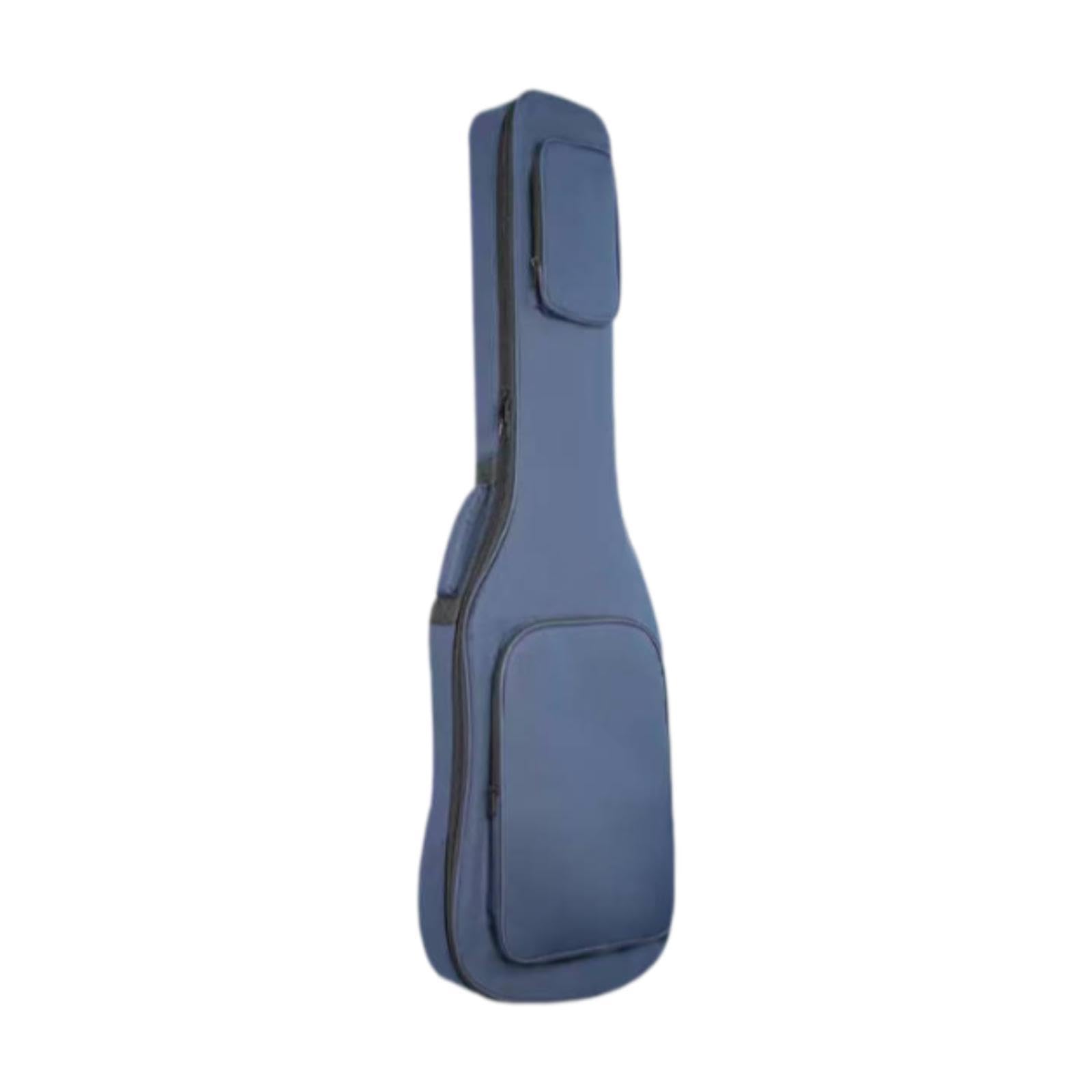Funda para Bajo Fabricada en Tejido Oxford Resistente, Apta Como Funda para Instrumentos Musicales, Mochila, Bolso de Mano Y Solución de Almacenamient, Azul