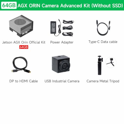 Image of Jetson AGX Orin 64GB Developer Kit 275 Tops, with Ethernet,USB Display Port Provides AI Large Models /ROS Data