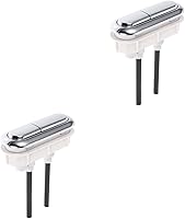 Vista 1 de DOITOOL Manija de inodoro, 2 piezas, mango de botón de plástico, tapa de repuesto para tanque de válvula, tapas ajustables para el hogar, cubierta