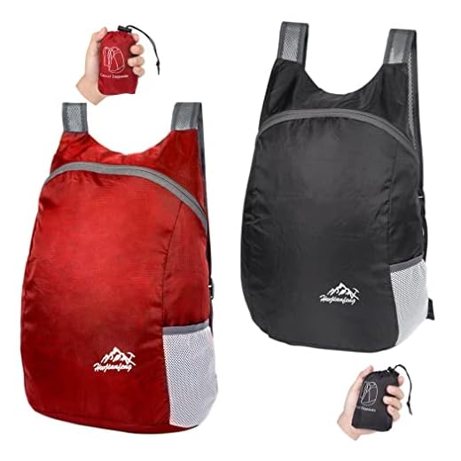 Feibmir 2 mochilas ultra ligeras plegables, resistentes al agua, mochilas, mochilas plegables para hombres, mujeres, niños, viajes, camping, escalada, ciclismo, caminata