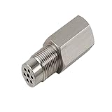 M18X1.5 Straight Automotive Catalytic Converter with Filter, Universal Fit Most Vehicles, Stainless Steel SS304 for Vehicle Exhaust System Replacement (58mm-Straight)