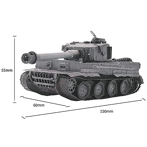 Mu Tiger Tank 3D Metal Puzzles Military Vehicles Model Kits For Adult, Panzerkampfwagen Vi Ausf. E Tiger I Diy Sets Panzer Miniature Building Gift, 224 Pcs #TOP4