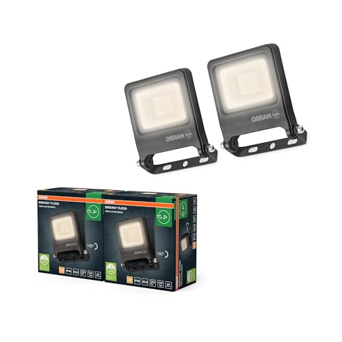 Proyector LED exterior OSRAM PC 20W 3000K gris para iluminar fachadas y terrazas 2