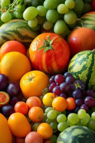 Loisir Créatif Adulte : Kit Diamond Painting 5D Fruits 60x80cm pour Évacuer le Stress du Quotidien