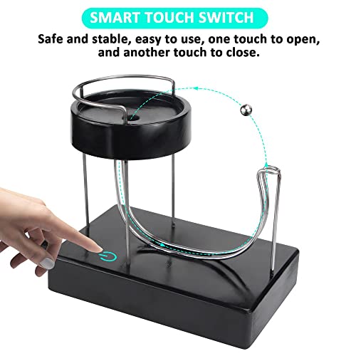 Dgbaiz Kinetic Art Perpetual Marble Machine,Rolling Ball Kinetic Art Perpetual Motion Machine,Newtons Science Physics Gadgets(Black) #TOP3