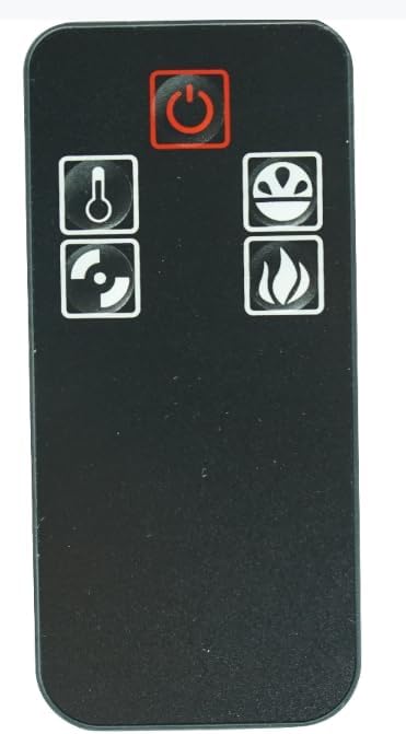 Generic Replacement Remote Control Compatble for Della FP203R-T3 050-HA-50095 050-HA-50080 Electric Fireplace Infrared Quartz Space Heater