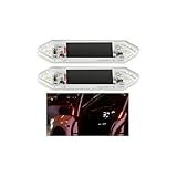 HZEL 2PCS Magnetic Car Door LED Warning Light, Door Sill Roadside Wireless Sensor LED Flashing Safety Signal Light, Auto Door Step Courtesy Welcome Warning Lamp, Universal for Vehicles (Red)