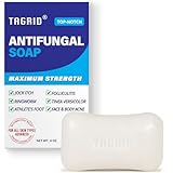 TAGRID Antifungal Soap Treatment for Body: Antibacterial Tea Tree Soap Suitable for Athletes' Post-workout rinse - Treatment for Jock Itch, Ringworm, Folliculitis, Tinea Versicolor, and Fungal Acne.