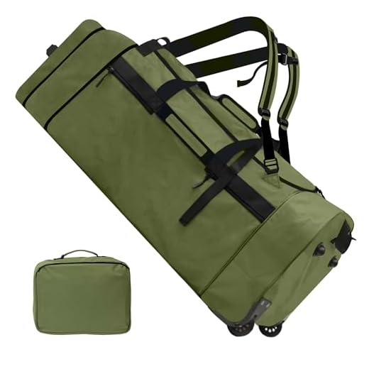 Heavy Duty 110L Rolling Duffel Bag