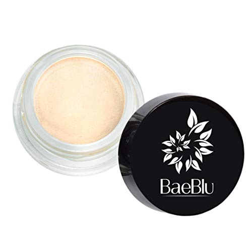 BaeBlu Organic Shimmer Highlighting Cream, for Eyes or Cheeks, 100% Natural, Champagne